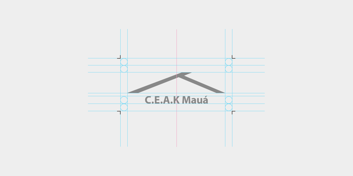 C.E.A.K Mauá construção logotipo projetado e desenvolvido por ViragStudio