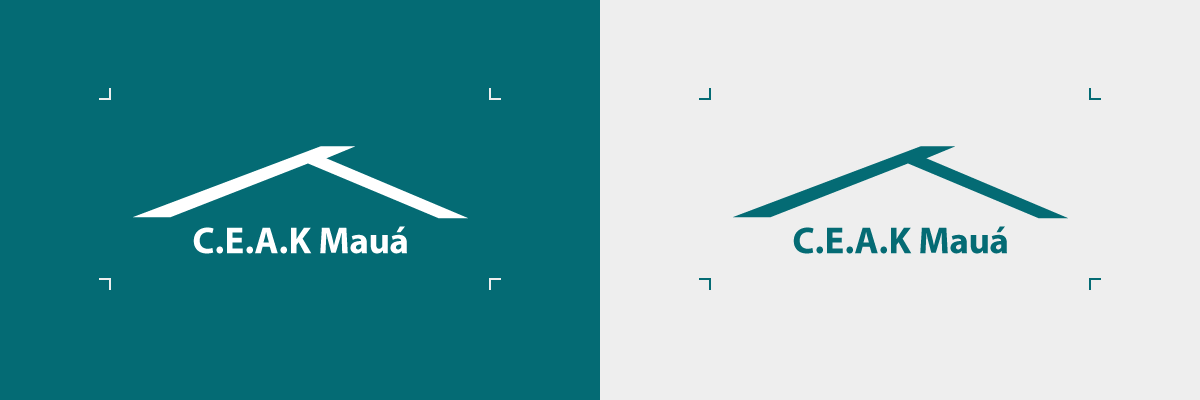C.E.A.K Mauá espaçamentos logotipo projetado e desenvolvido por ViragStudio