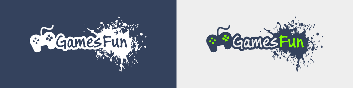 Games Fun espaçamentos logotipo projetado e desenvolvido por ViragStudio