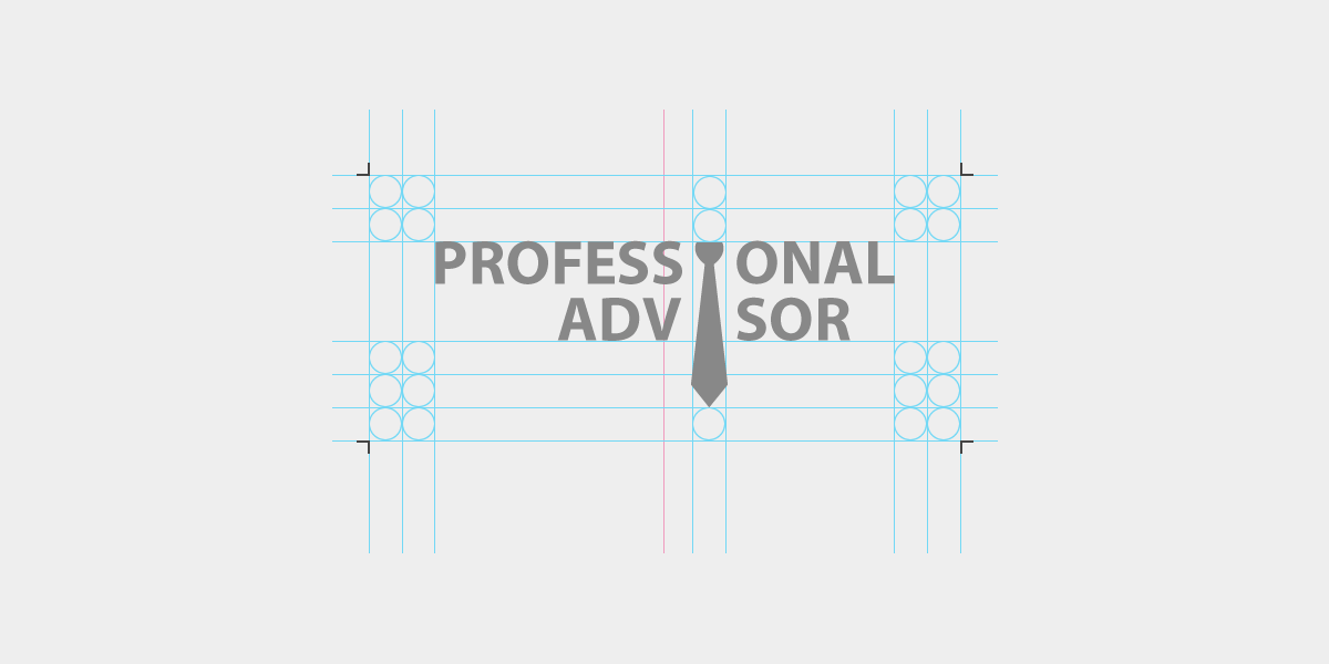 Professional Advisor construção logotipo projetado e desenvolvido por ViragStudio