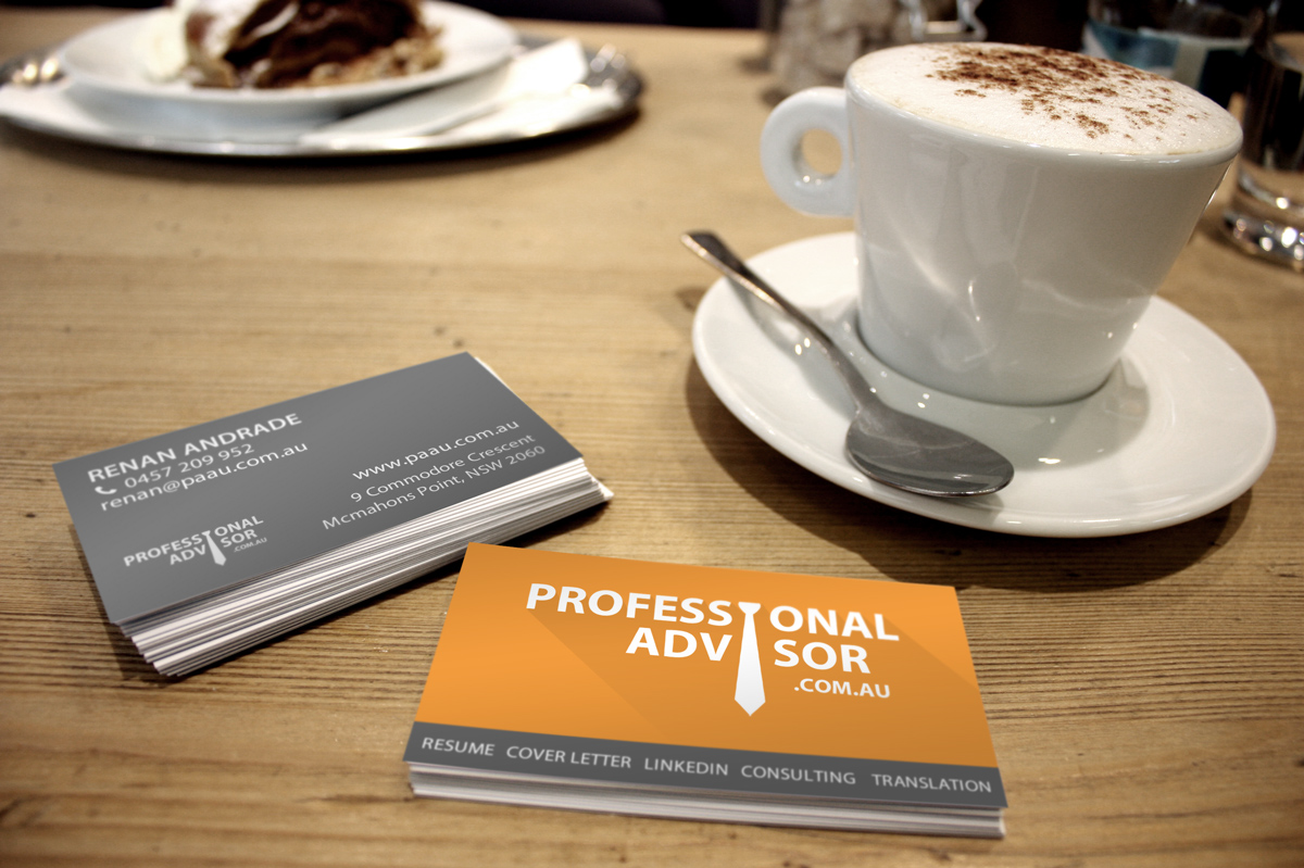 Professional Advisor cartão de visitas projetado e desenvolvido por ViragStudio
