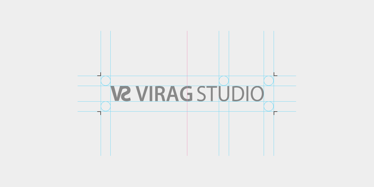 ViragStudio construção logotipo projetado e desenvolvido por ViragStudio