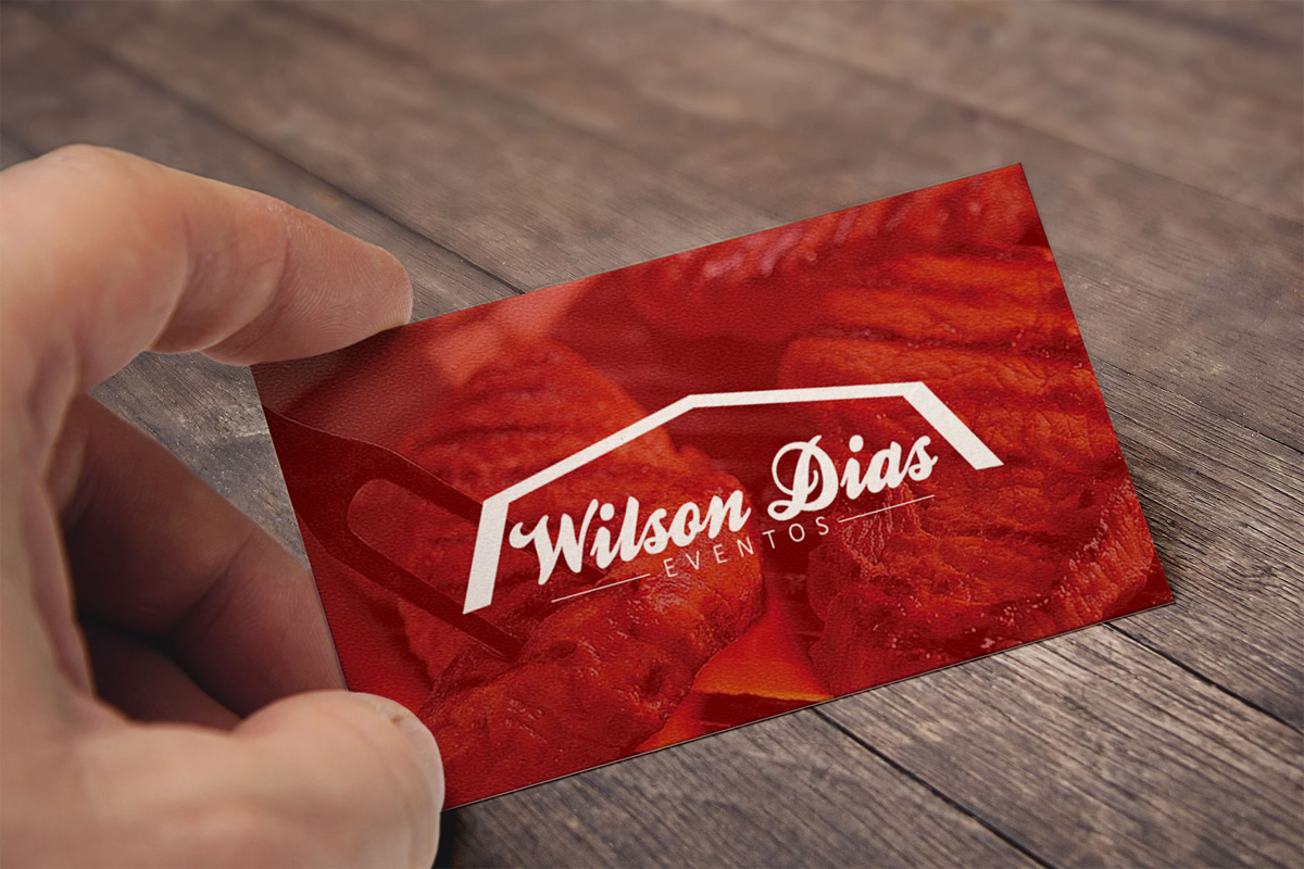 Wilson Dias eventos cartão de visitas frente projetado e desenvolvido por ViragStudio