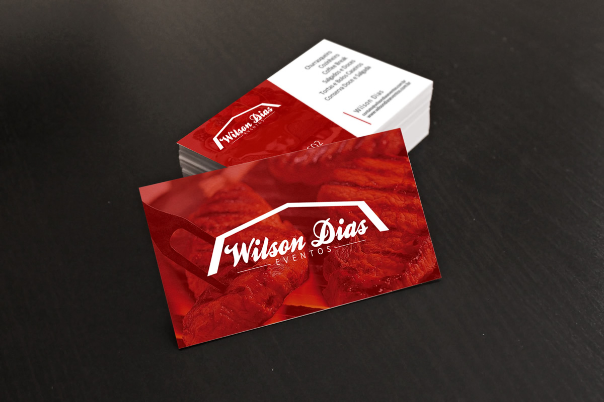 Wilson Dias eventos cartão de visitas projetado e desenvolvido por ViragStudio